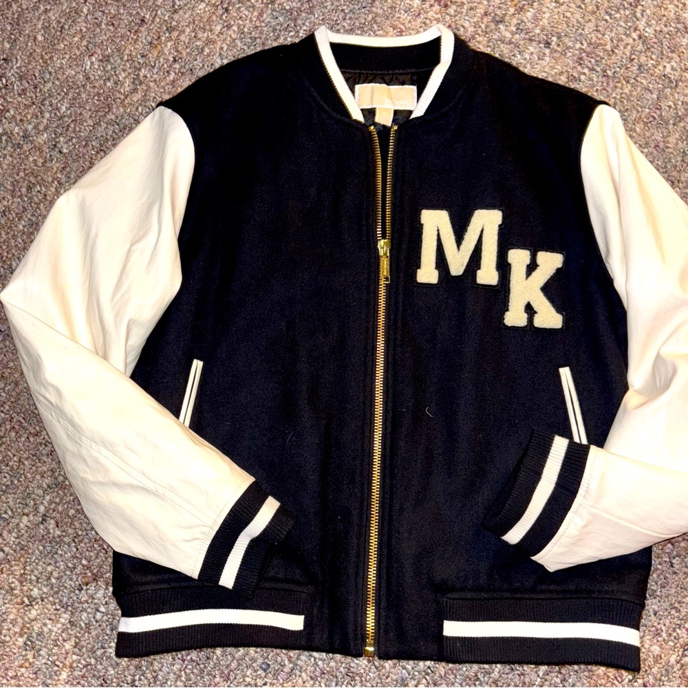Micheal Kors Bomber varsity jacket